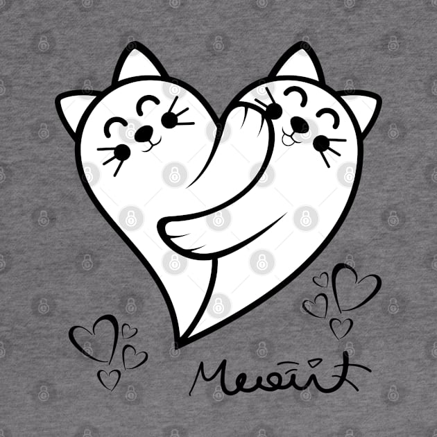 KITTIES HEART MEAU! by Rightshirt